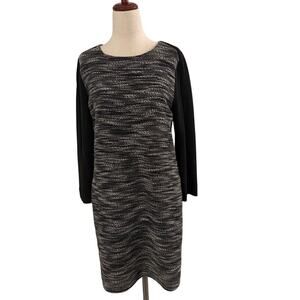 Vince Black Gray Knit Dress Small